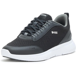 BOSS Men’s Modern Knit Structure Running Sneaker(Castlerock Black)