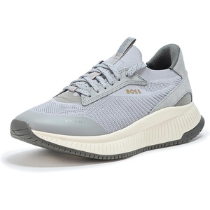 BOSS Men’s Modern Knit Structure Running Sneaker(Grey Microchip)