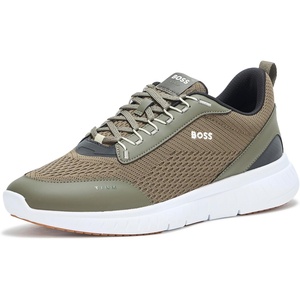 BOSS Men’s Modern Knit Structure Running Sneaker(Teak Green)