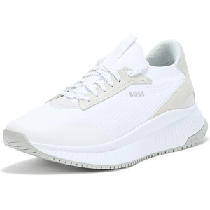 BOSS Men’s Modern Knit Structure Running Sneaker(White Bone)