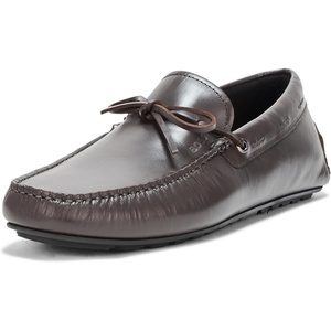 BOSS Men’s Noel Bow Detail Driver Moccasin(Dark Timber Wood)