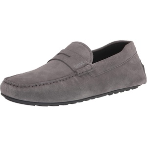 BOSS Men’s Noel Suede Drivers Loafers(Dark Lead)
