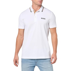 BOSS Men’s Paddy Pro Polo Shirt(Blanc Cream)