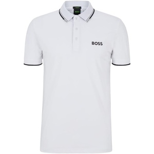 BOSS Men’s Paddy Pro Polo Shirt(White / Grey / Black)