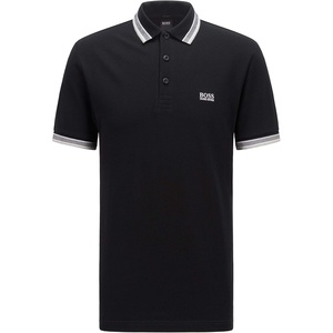 BOSS Mens Paddy Short Sleeve Polo Shirt(Black)