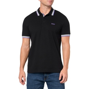 BOSS Mens Paddy Short Sleeve Polo Shirt(Black Bear)