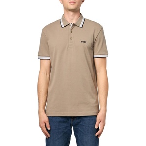 BOSS Mens Paddy Short Sleeve Polo Shirt(Dust)