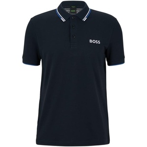 BOSS Mens Paddy Short Sleeve Polo Shirt(Navy)