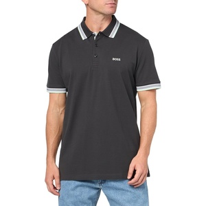 BOSS Mens Paddy Short Sleeve Polo Shirt(Phantom Grey)