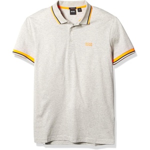 BOSS Men’s Pallas Polo(Light Grey Melange)