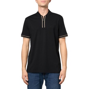 BOSS Men’s Pariq Zip Polo Shirt(Black Olive)