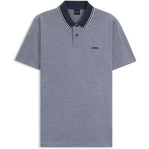 BOSS Men’s Peoxford Polo Shirt, Open Blue(Open Blue)