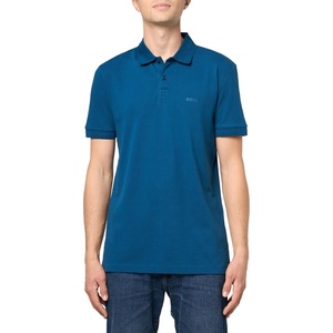 BOSS Men’s Pio Sporty Tonal Collar Polo(Blue Sapphire)