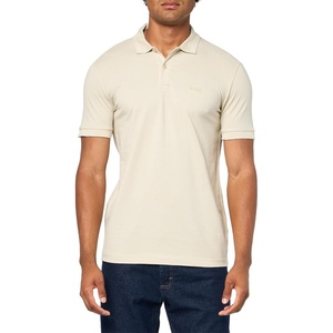 BOSS Men’s Pio Sporty Tonal Collar Polo(Pelican Beige)