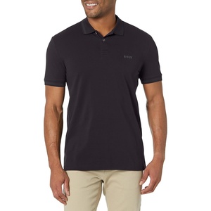 BOSS Men’s Pio Sporty Tonal Collar Polo(Smokey Black)