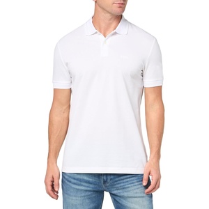 BOSS Men’s Pio Sporty Tonal Collar Polo(White Oak)