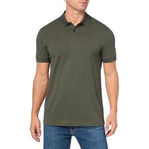 BOSS Men’s Pio Sporty Tonal Collar Polo(Yoga Green)