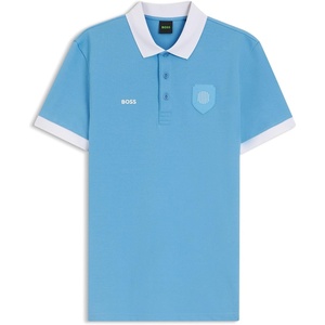 BOSS Men’s Pl_bb BC Lux Paddy Polo Shirt(Light/Pastel Blue 454)