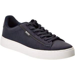 BOSS Men’s Rhys Cupsole Small Logo Sneaker(Yankee Blue)
