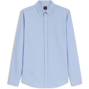BOSS Men’s Rickert M Regular Cotton Oxford Button Down Shirt(Open Blue460)