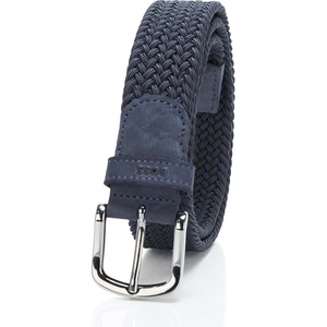 BOSS Men’s Sash Woven Stretch Belt(Clean Navy)