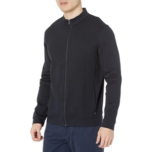 BOSS Men’s Skiles Zip Up Sweatshirt(Dark Blue)
