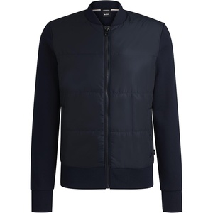 BOSS Men’s Skiles Zip Up Sweatshirt(Medium Dark Blue)