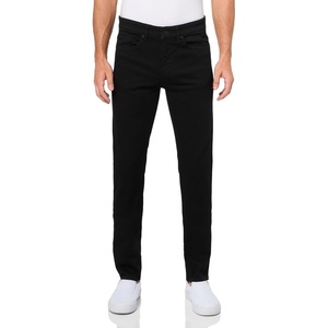 BOSS Men’s Slim Fit Black Stretch Cotton Jeans(Black Midnight)