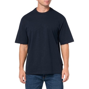BOSS Men’s Slub Yarn Single Jersey T-Shirt(Dark Sky)