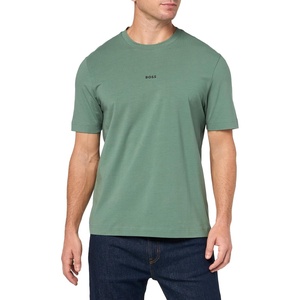 BOSS Men’s Small Chest Logo Regular Fit Cotton T-Shirt(Cucumber Green)