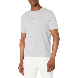 BOSS Men’s Small Chest Logo Regular Fit Cotton T-Shirt(Harbor Mist)