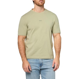 BOSS Men’s Small Chest Logo Regular Fit Cotton T-Shirt(Moss Green)