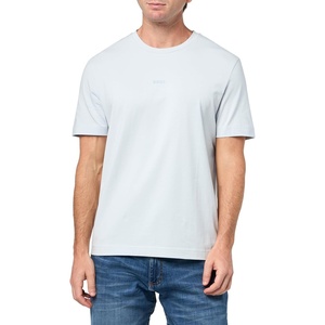 BOSS Men’s Small Chest Logo Regular Fit Cotton T-Shirt(Shark Tooth)
