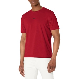 BOSS Men’s Small Chest Logo Regular Fit Cotton T-Shirt(Sundried Tomato)
