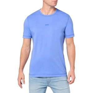 BOSS Men’s Small Tonal Logo Regular Fit Jersey T-Shirt(Baja Blue)