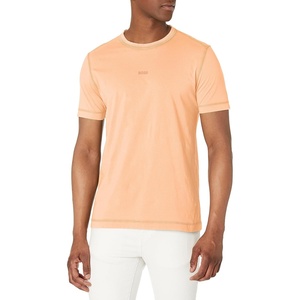 BOSS Men’s Small Tonal Logo Regular Fit Jersey T-Shirt(Orange Papaya)