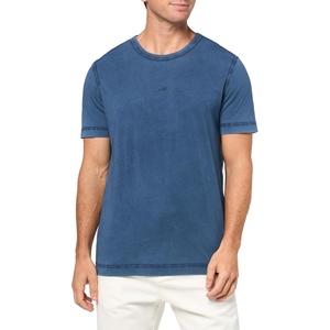 BOSS Men’s Small Tonal Logo Regular Fit Jersey T-Shirt(Pacific Blue)