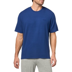 BOSS Men’s Soft Ribbed Short Sleeve T-Shirt(Beacon Blue)