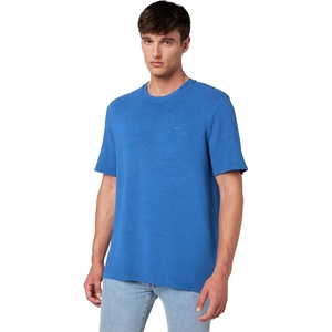 BOSS Men’s Soft Ribbed Short Sleeve T-Shirt(Dark Sapphire Blue)