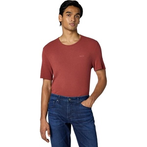 BOSS Men’s Soft Ribbed Short Sleeve T-Shirt(Russet Brown)
