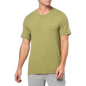 BOSS Men’s Soft Ribbed Short Sleeve T-Shirt(Split Pea)