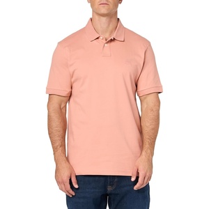 BOSS Men’s Square Patch Logo Slim Fit Pique Polo Shirt(Rose Dawn)