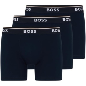 BOSS Men’s Stretch Cotton Boxer Briefs 3 Pack(Peacock Blue)
