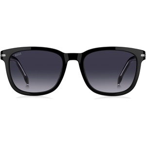 BOSS Men’s Sunglasses Eco Acetate Rectangular(Black)