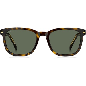 BOSS Men’s Sunglasses Eco Acetate Rectangular(Havana)