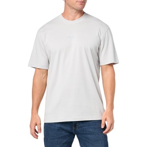 BOSS Men’s Tonal Center Logo Cotton T-Shirt(High Rise Grey)