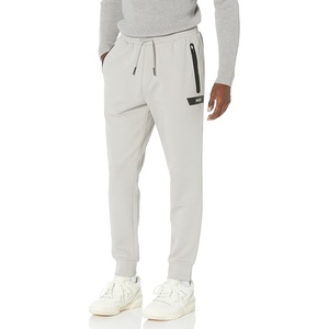 BOSS Men’s Tonal Regular Fit Cotton Sweatpants(Drizzle Grey)