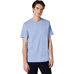 BOSS Men’s Tonal Square Patch Logo Jersey T-Shirt(Explorer Blue)