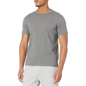 BOSS Men’s Tonal Square Patch Logo Jersey T-Shirt(Feather Grey Melange)