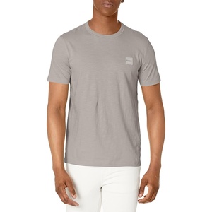 BOSS Men’s Tonal Square Patch Logo Jersey T-Shirt(Griffin Grey)
